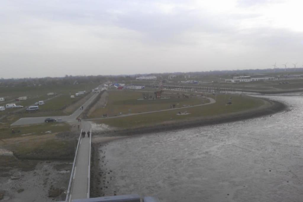 Nordsee Und Natur. Gemuetliche Fewo Mit Deichblick Dorum-Neufeld Exterior photo