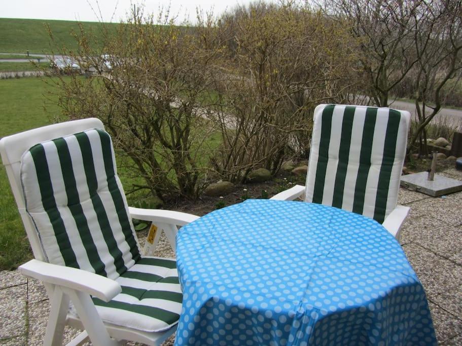 Nordsee Und Natur. Gemuetliche Fewo Mit Deichblick Dorum-Neufeld Exterior photo